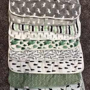 Copper Pearl Burp Cloths (set of 9)